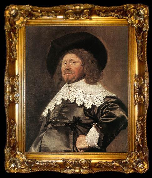 framed  HALS, Frans Portrait of a Man q49, ta009-2